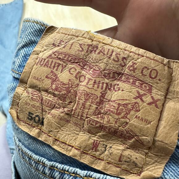 Levi's 501 XX Button Fly Original Fit 100% Cotton Blue Denim Jeans Men's 34X34 - Picture 10 of 14